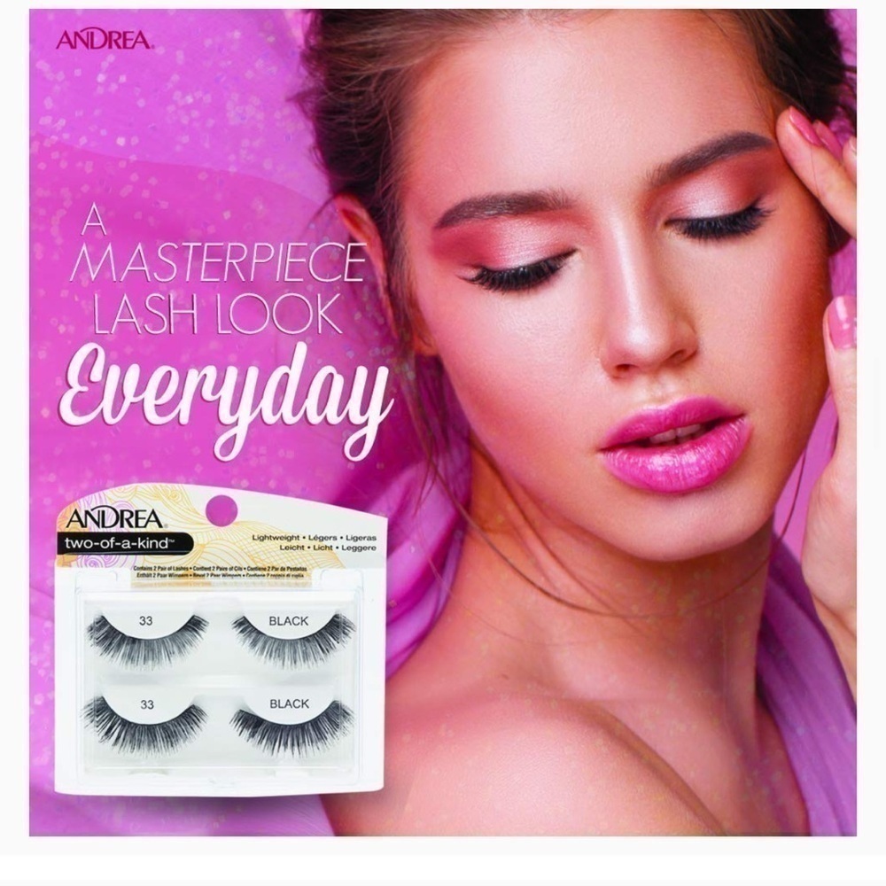 Set of 4 false eye lashes ANDrea TWIN PACK LASH #33